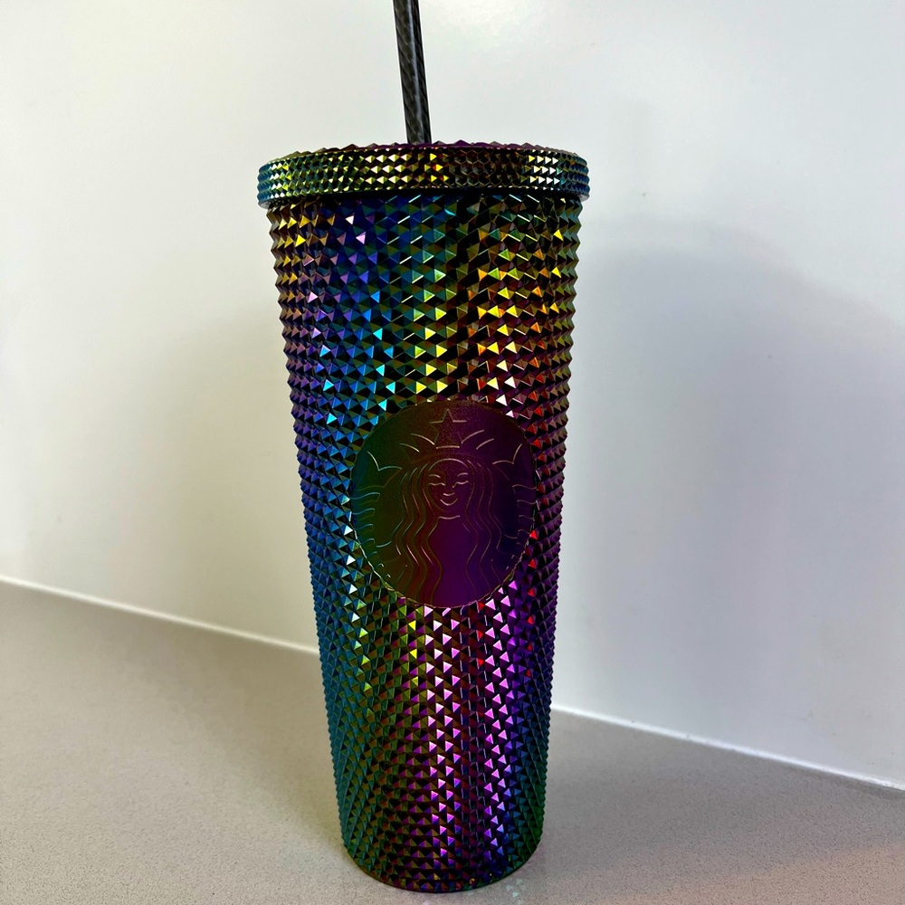 NWT Starbucks Halloween 2023 Oil Slick Rainbow Iridescent Venti 24oz